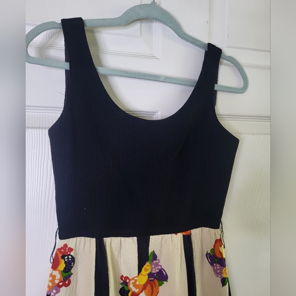 Vintage 1970's Joseph Magnin Fruit Detail Dress - Picture 7 of 9